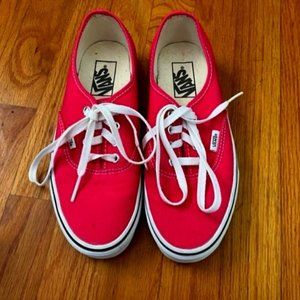 VANS women's sneakers bright pink 7.5